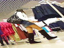 Upskirt Video Of A Chick Going Shopping In Mall