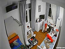 Ipcam - German College Girl Masturbates In Her Roo