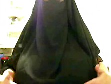 Hijab Woman Showing Her Big Tits