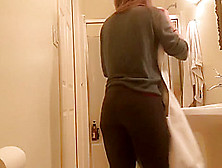 Great Ass 18 Year Old Real Spy Cam In Our Bathroom - More On My Profile!
