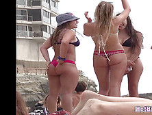 Big Ass Thong Super-Steamy Bikini Beach Teens Voyeur Spy