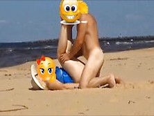 Walking Along The Beach,  I Inserted My Penis To A Resting Mommy