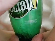 Fucking My Pussy With A Perrier Bottle