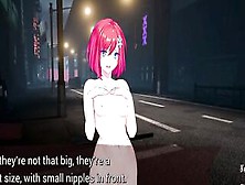 Lovely Hentai Chicks With Colorful Hair Seduced Into Taking A Pounding On The Street
