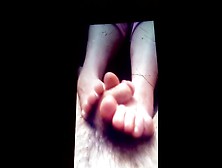 My Ex-Wife's Charming Barefeet Giving Me A Footjob