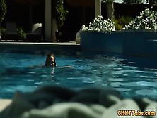 Arielle Kebbel Stripping & Swimming Naked In The After S1E1 (2014)