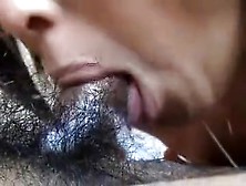 Pov Closeup Of Fat Black Furry Penis Jumps In Her Mouth