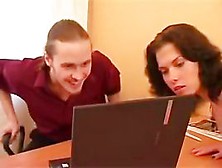 Quickie Fucking Of Youthful Pair In Office
