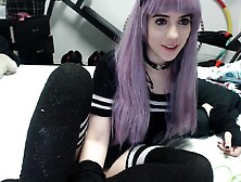 Amateur Webcam Teen Flashes Masturbates