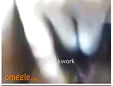 Girl With Vibrator Orgasms & Squirts On Omegle