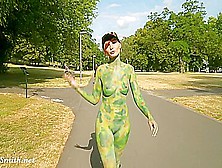 Jeny Smith In Pilation.  Naked In Public With Flashing And Body Art Scenes