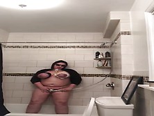 Masturbating With A Shower Head And Knife Sharpener