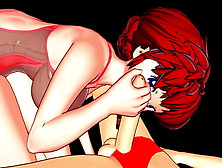 Hot Joi With Ranma Getting Fucked And Giving A Blowjob.
