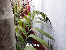 House Garden Clining Time Sex A Bengali Wifey With Saree In Outdoor ( Official Film By Villagesex91)