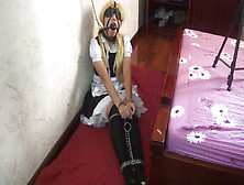 Marisa Kirisame In Helpless Ball Gagged Chained To A Wall