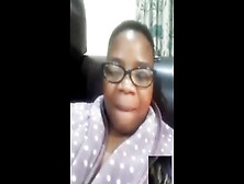 Zimbabwe - Zimbabwean Milf In A Bathrobe Face Times Her Ben 10 And Rubs Her Cunt