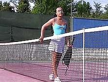 Tennis Player Ana Rose Got Horny During The Practice And Masturbates