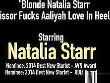 Blonde Natalia Starr Scissor Fucks Aaliyah Love In Heels!