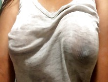 Latina Ex Girlfriend Plays With Wet Shirt