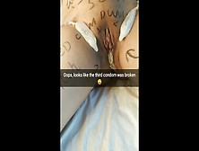 I Fuck You Ex-Wife So Hard! Even The Condom Broke And My Jizz Get Inside Her Womb [Cuckold.  Snapchat]