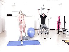 Martina Is Having Sex With An Elderly Chap,  In The Gym And Enjoying It A Lot