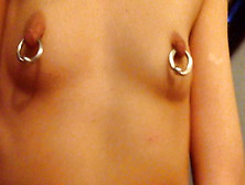 Pierced Cunt Boned And Jizz.  Gigantic Piercings.  Petite