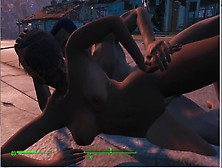 Brothel In The Village.  Hoes Make Money On Construction Sites! | Fallout Four Sex Mod