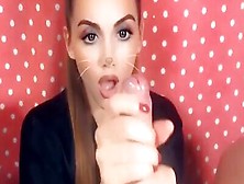 Snapchat Pov Oil Jerk Off Swallow Cum Sexy Bunny Luxury Girl