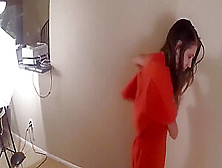 Girl Handcuffed And Processed