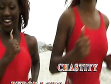 African Beach Patrol #6 - Ebony Dicks Have To Break Inside A New Batch Of Female Recruits