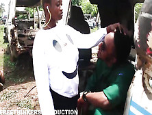 Ebony - African Milf Gets Blowjob