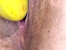 Beauty Cougar Toying Snatch With A Banana - I Need Some Sex Sex Toys
