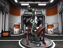 Horny Black Girl Gets Fucked Hard By Sex Android In Base Camp On Exoplanet