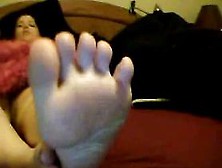 Bbw's Sexy Feet On Webcam