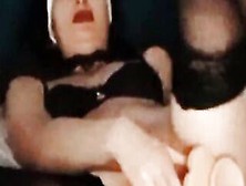 Freaky Sinful Nun Found 2 Vibrators And Fucks Herself Inside Twat And Anal