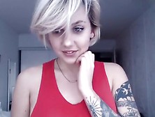 Amazing Amateur Video With Solo,  Tattoos Scenes