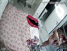 Hidden Web Web Cam.  Bombshell Mom Blonde Changing Inside Bedroom