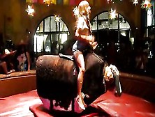 This Is How You Ride A Mechanical Bull!