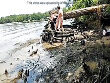 Thick Ex-Wife Pounded Into The Mud On A Nature Walk