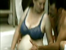 A Nasty Pregnant Housewife Gets Her Wet Shaved Pussy Banged In A Garden