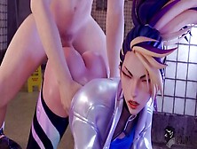 Best Gamer Girl Excels In Rule 34 Overwatch Animations And Hardcore Hentai Scenes!