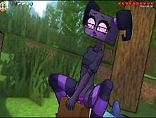 Hornycraft [Minecraft Parody Hentai Game ] Ep. 11 Enderman Girl Loves To Sit On Steve Face