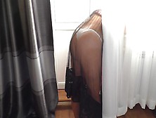 Stepmom In A Transparent Dress Shows Her Bum And Allows Anal Sex