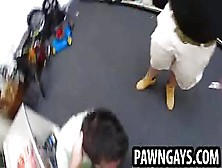 Amateur Stud Sucking On A Cock At The Pawn Shop