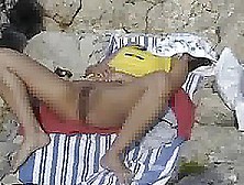 Spy Cam Video With A Girl In A Nude Public Beach In Mallorca