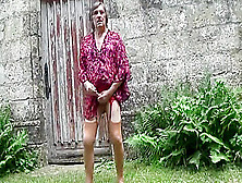 Tranny Travesti Sounding Toy Outfit Outdoor 178A