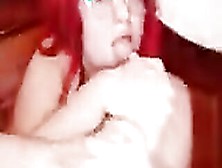 Red Haired Masturbates With Her Toes