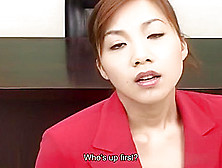 Rena Kouzaki Orders Employees To Give Her Bukkake Facials