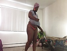 Huge Tits Solo Ssbbw Cleaning And Twerking