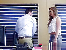 Secretary Maddy Oreilly Gets Bent Over By Horny Boss